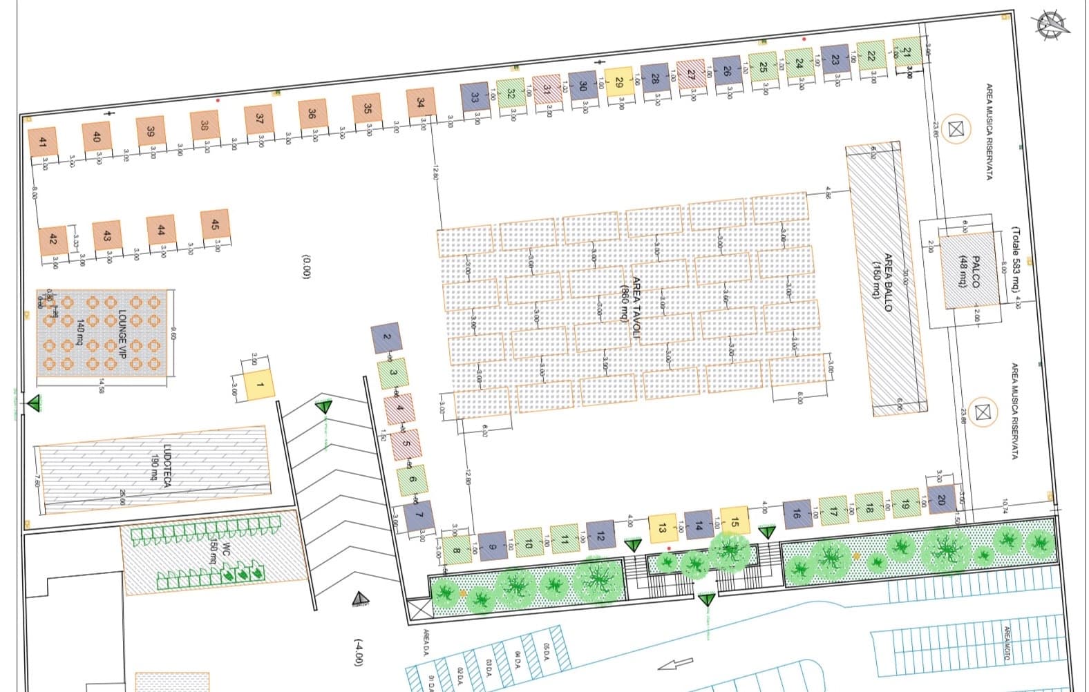 Mappa degli stand del Cava Brew Fest